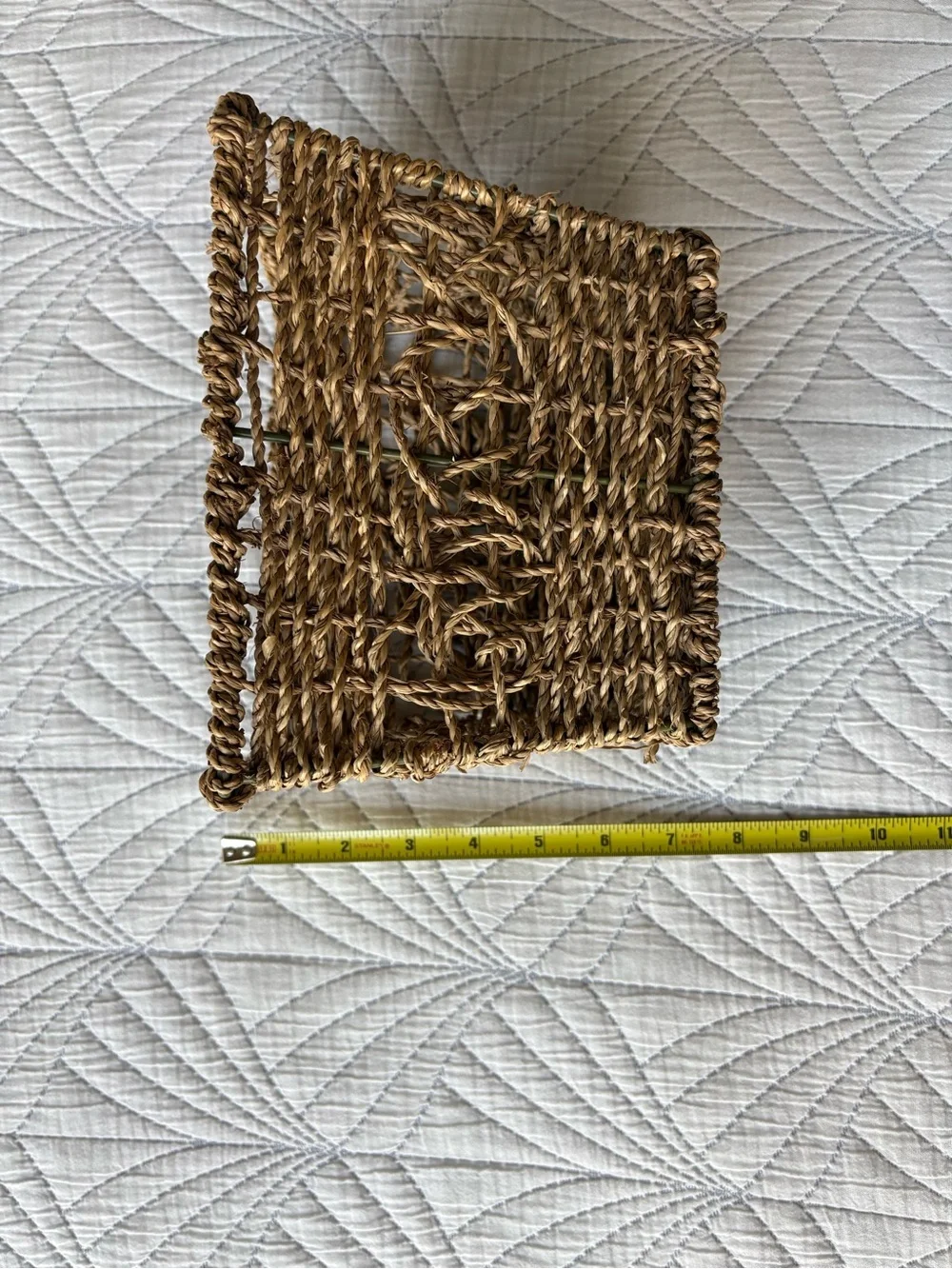 Handwoven Seagrass Storage Basket - Natural Brown